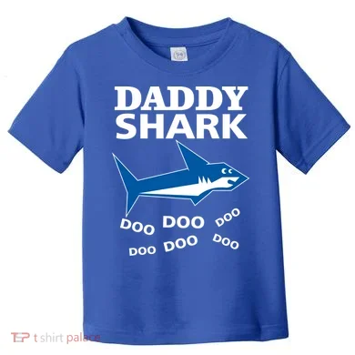 Daddy Shark Funny Dad Toddler T-Shirt