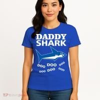 Daddy Shark Funny Dad Women's T-Shirt thumb 4