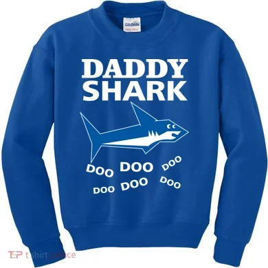 Daddy Shark Funny Dad Kids Sweatshirt