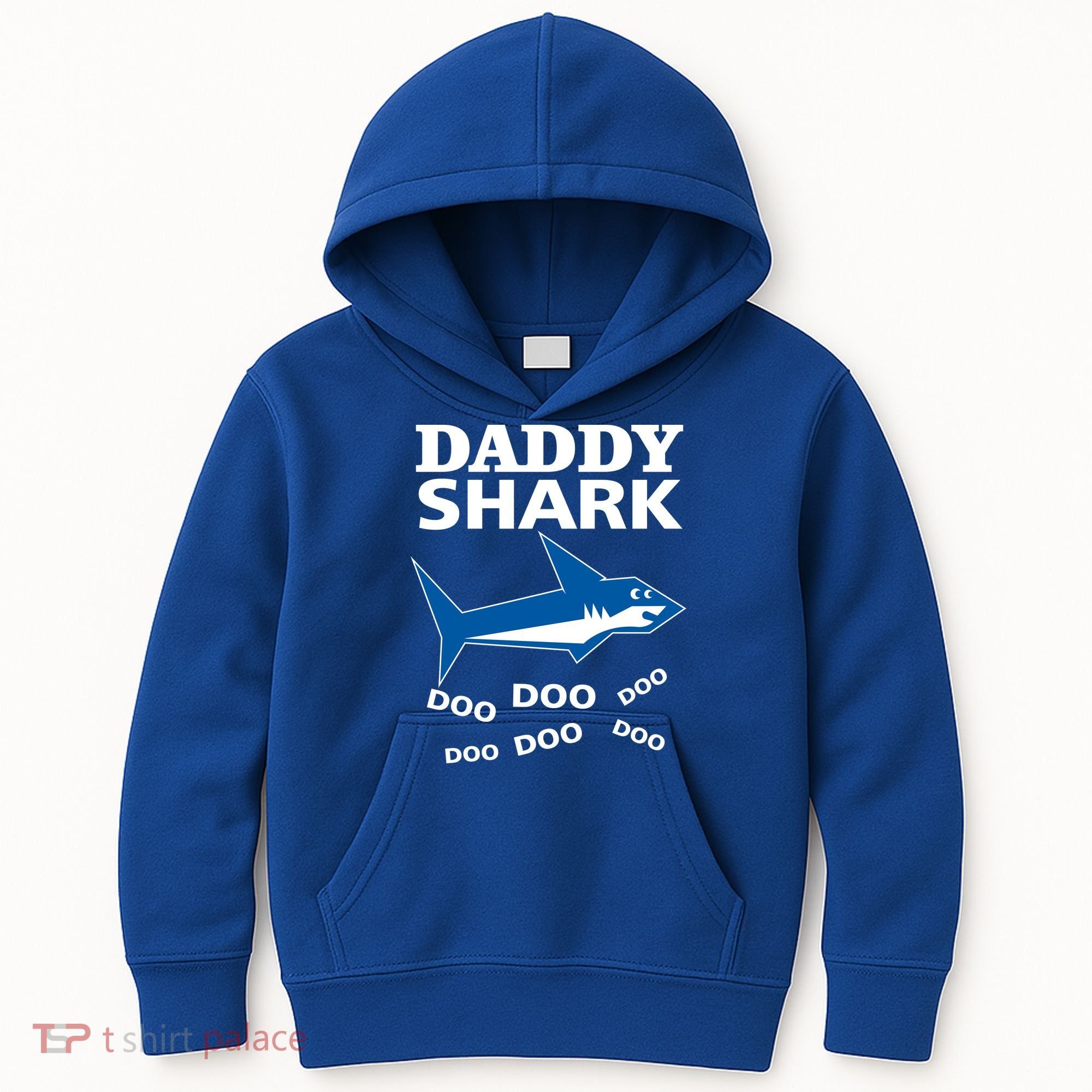 Daddy Shark Funny Dad Kids Hoodie