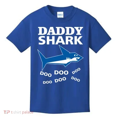 Daddy Shark Funny Dad Kids T-Shirt