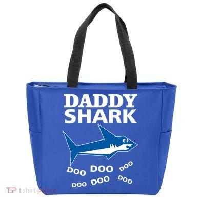 Daddy Shark Funny Dad Tote Bag