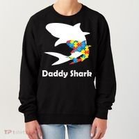 Daddy Shark Puzzles Autism Awareness Women's Sweatshirt thumb 0