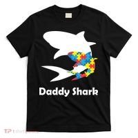 Daddy Shark Puzzles Autism Awareness T-Shirt thumb 0