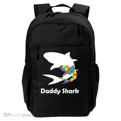 Daddy Shark Puzzles Autism Awareness Backpack