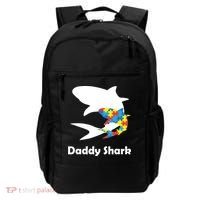 Daddy Shark Puzzles Autism Awareness Backpack thumb 0