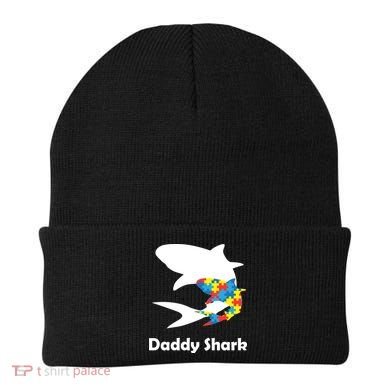 Daddy Shark Puzzles Autism Awareness Beanie