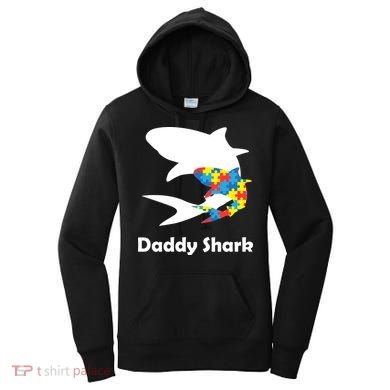 Daddy Shark Puzzles Autism Awareness Women's Hoodie