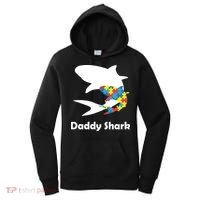 Daddy Shark Puzzles Autism Awareness Women's Hoodie thumb 0