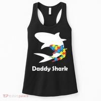 Daddy Shark Puzzles Autism Awareness Women's Tank Top thumb 0