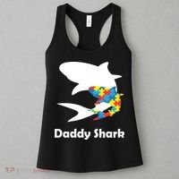 Daddy Shark Puzzles Autism Awareness Women's Tank Top thumb 3