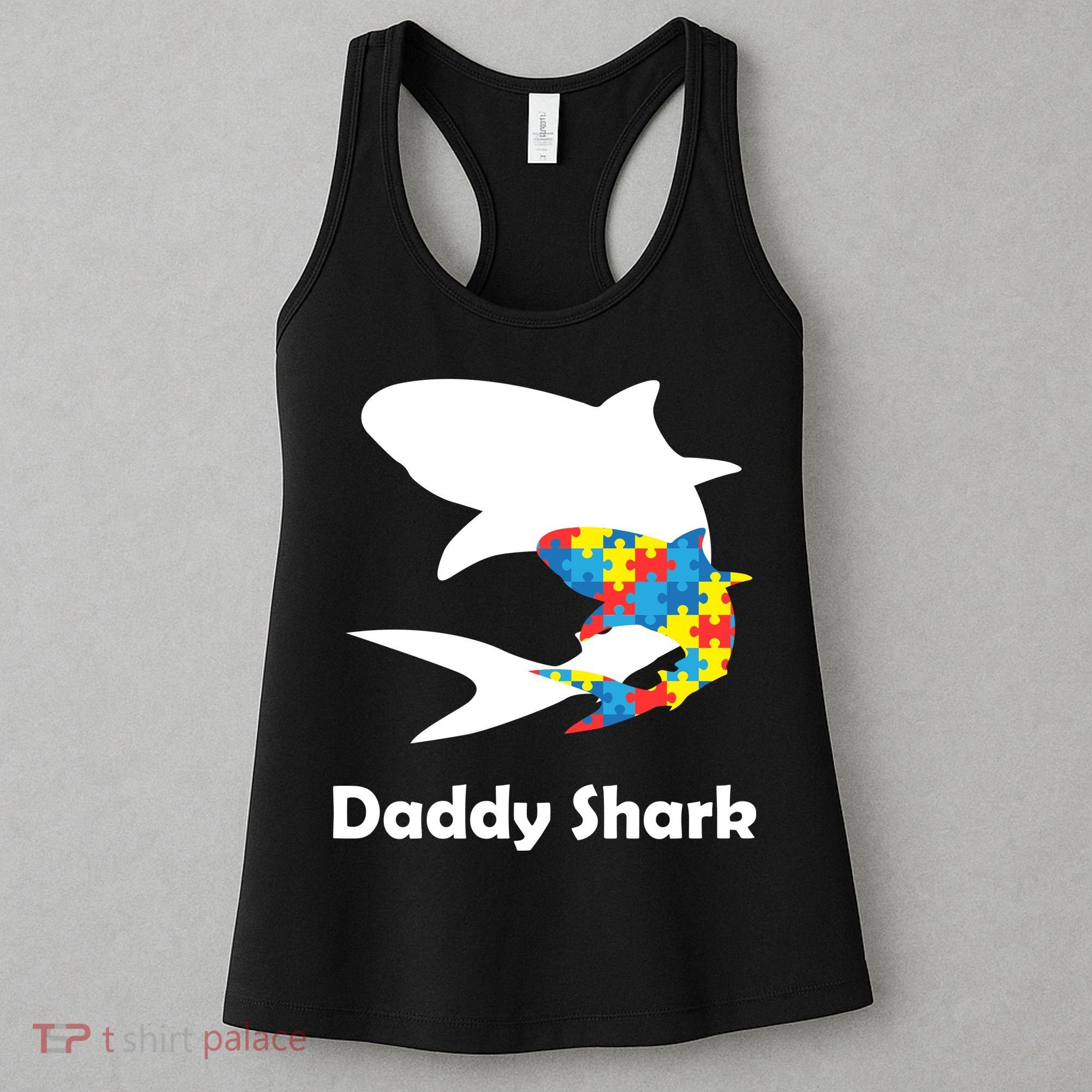 Daddy Shark Puzzles Autism Awareness Women's Tank Top