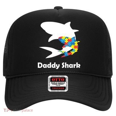 Daddy Shark Puzzles Autism Awareness Hat