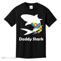 Daddy Shark Puzzles Autism Awareness Kids T-Shirt thumb 0