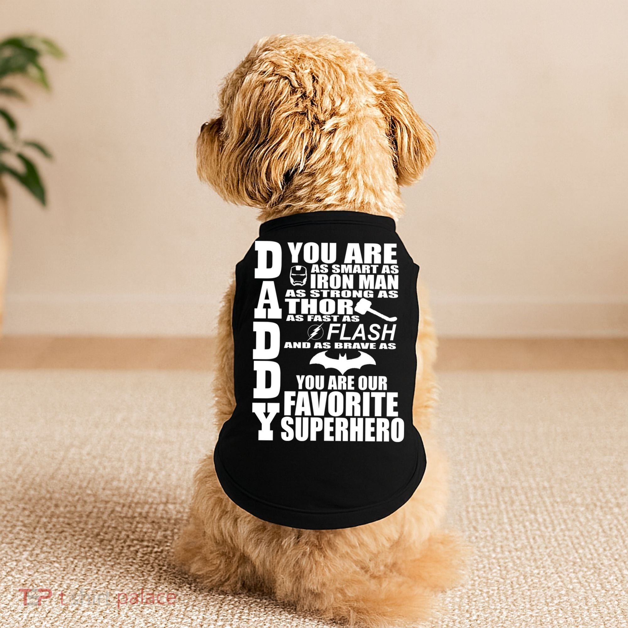 Daddy Superhero Father's Day Doggie Tank