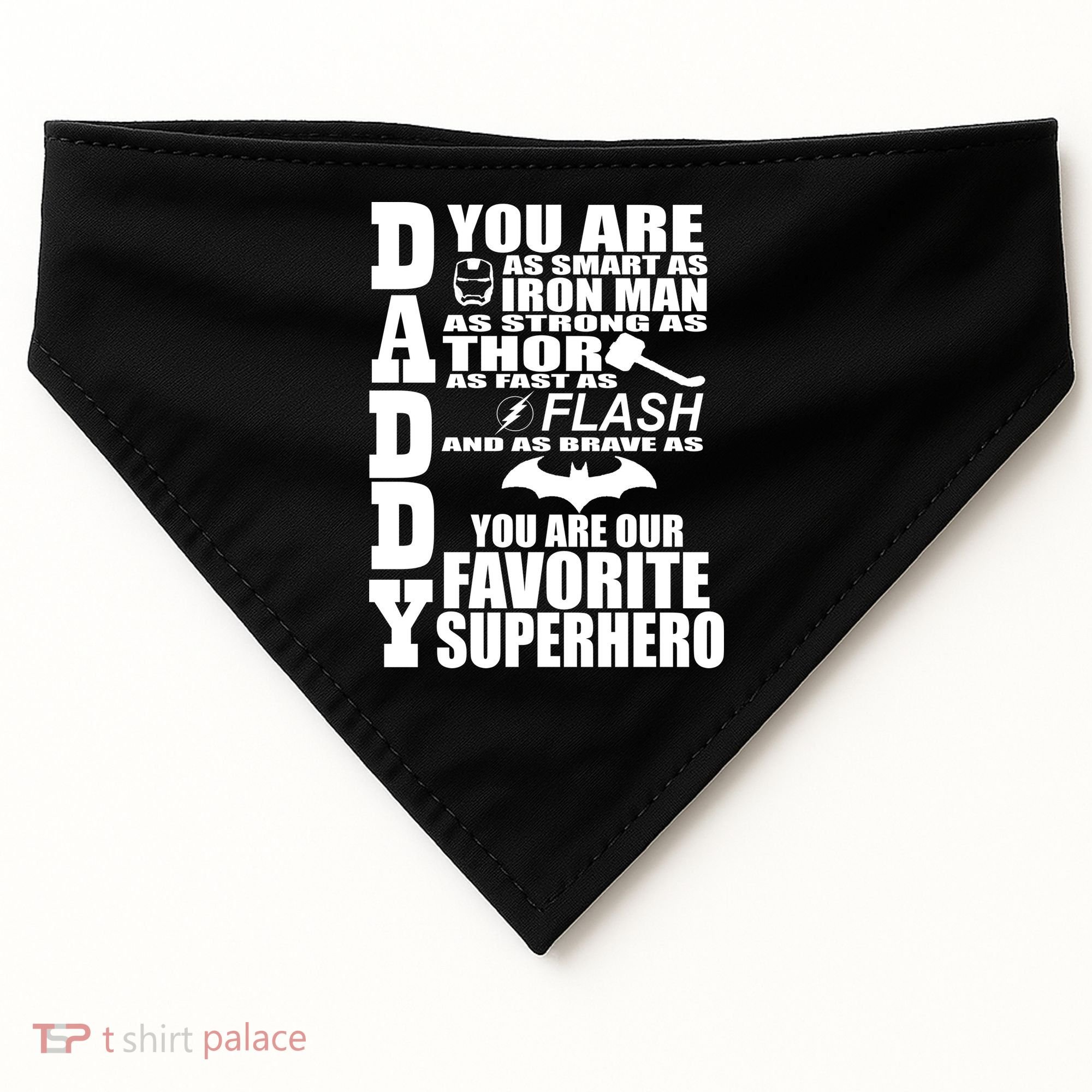 Daddy Superhero Father's Day USA-Made Doggie Bandana