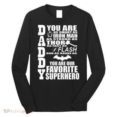 Daddy Superhero Father's Day Long Sleeve Shirt