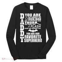 Daddy Superhero Father's Day Long Sleeve Shirt thumb 0