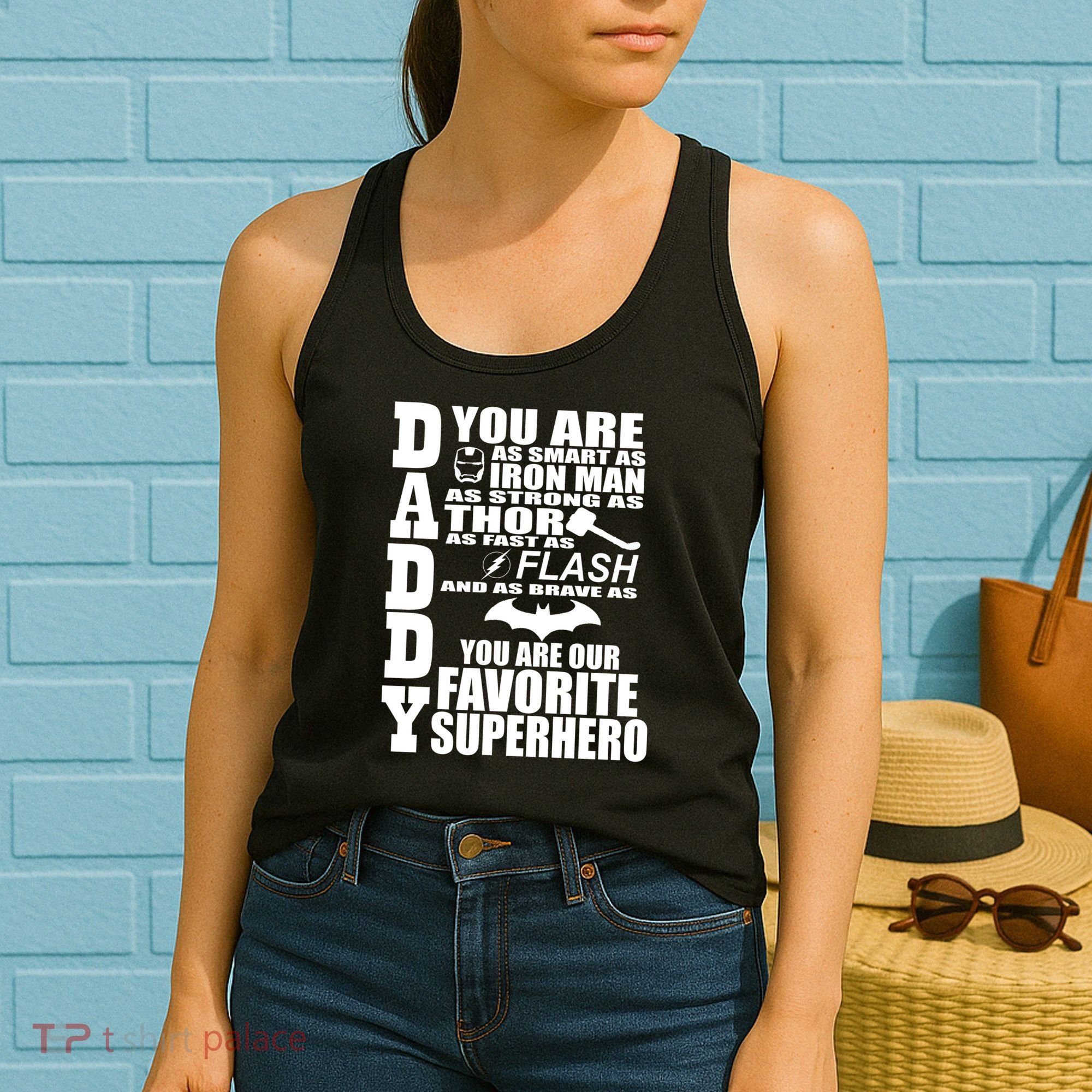 Daddy Superhero Father's Day Women's Tank Top