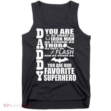 Daddy Superhero Father's Day Tank Top