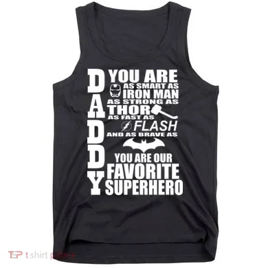 Daddy Superhero Father's Day Tank Top
