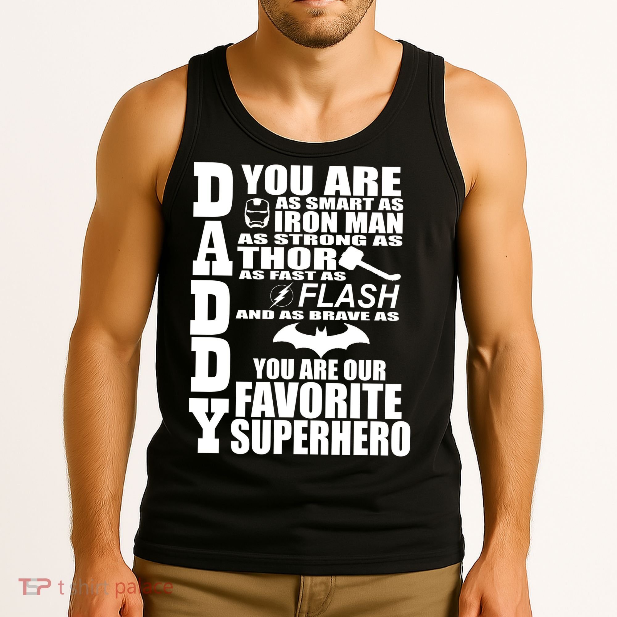 Daddy Superhero Father's Day Tank Top