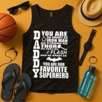 Daddy Superhero Father's Day Tank Top thumb 4