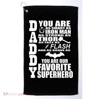 Daddy Superhero Father's Day Golf Towel
