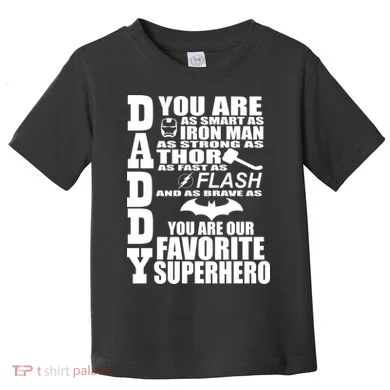 Daddy Superhero Father's Day Toddler T-Shirt