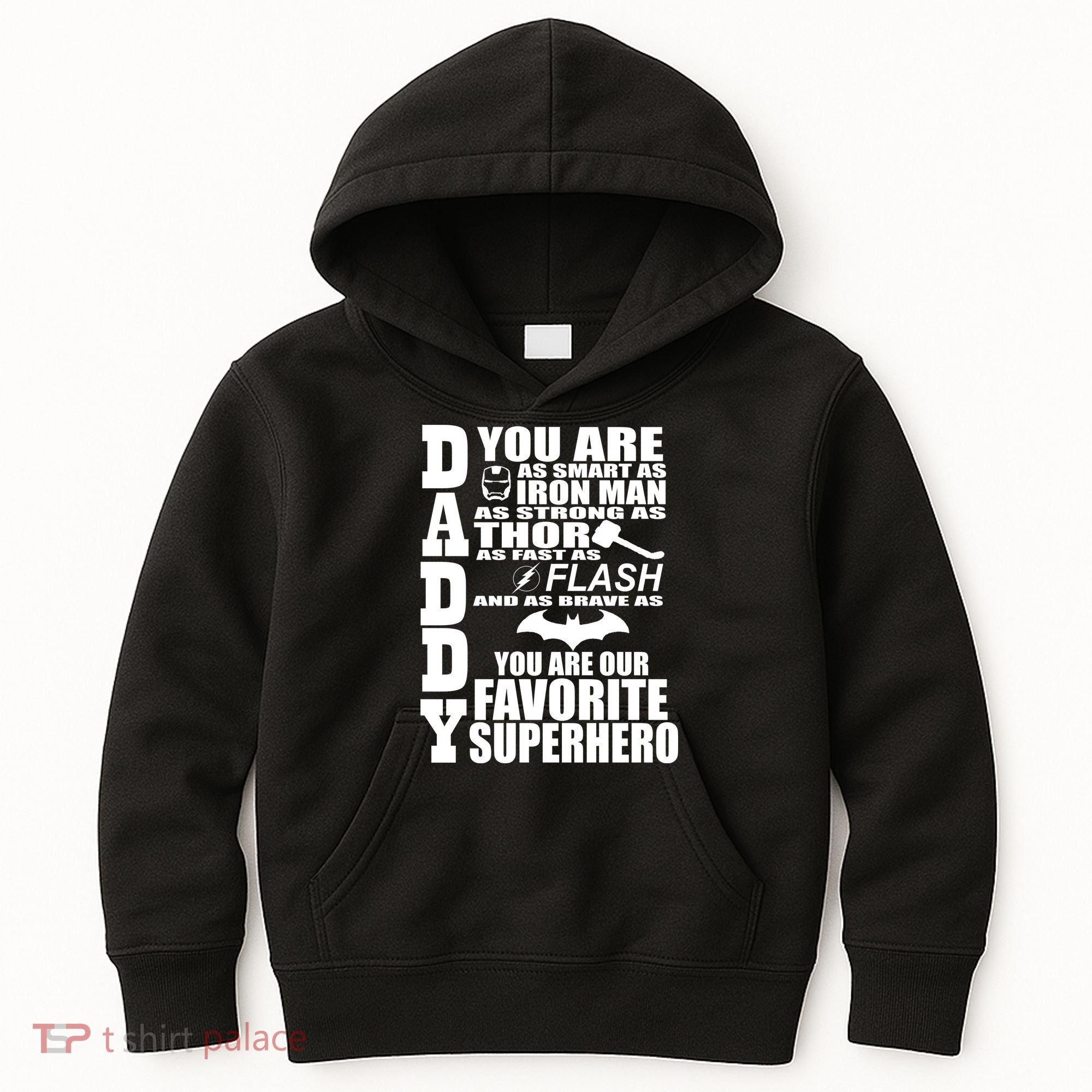 Daddy Superhero Father's Day Kids Hoodie