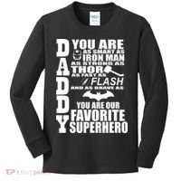 Daddy Superhero Father's Day Kids Long Sleeve Shirt thumb 0