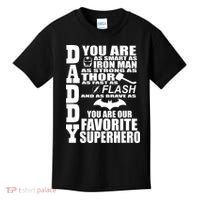 Daddy Superhero Father's Day Kids T-Shirt thumb 0