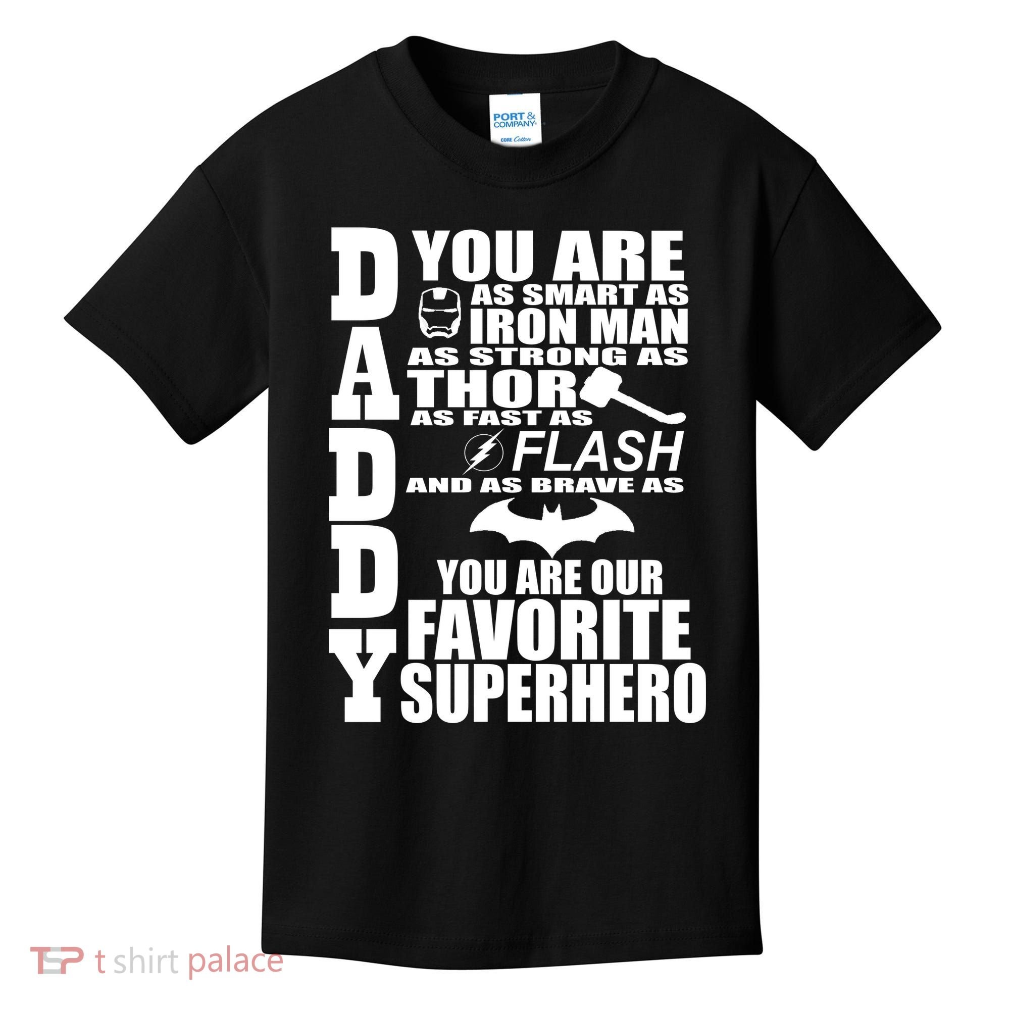 Daddy Superhero Father's Day Kids T-Shirt
