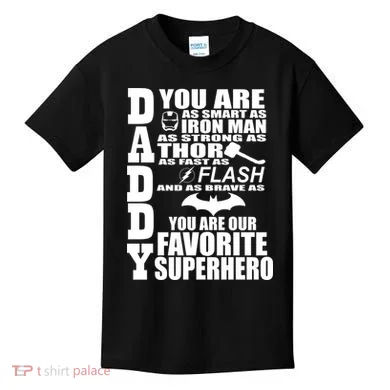 Daddy Superhero Father's Day Kids T-Shirt