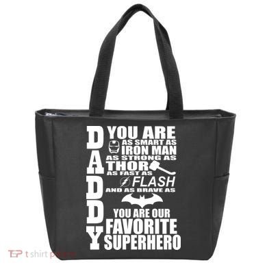 Daddy Superhero Father's Day Tote Bag