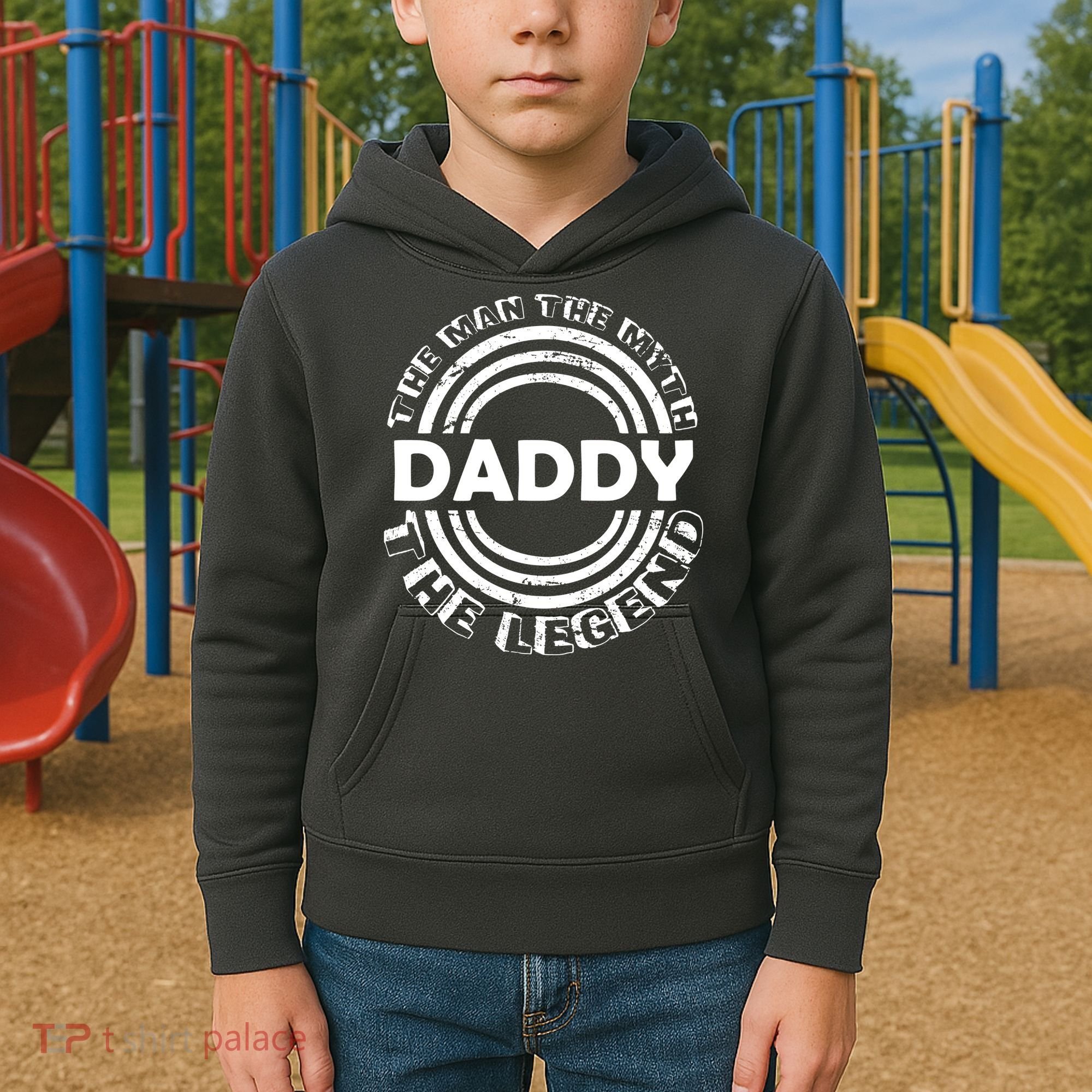 Daddy The Man The Myth The Legend Kids Hoodie