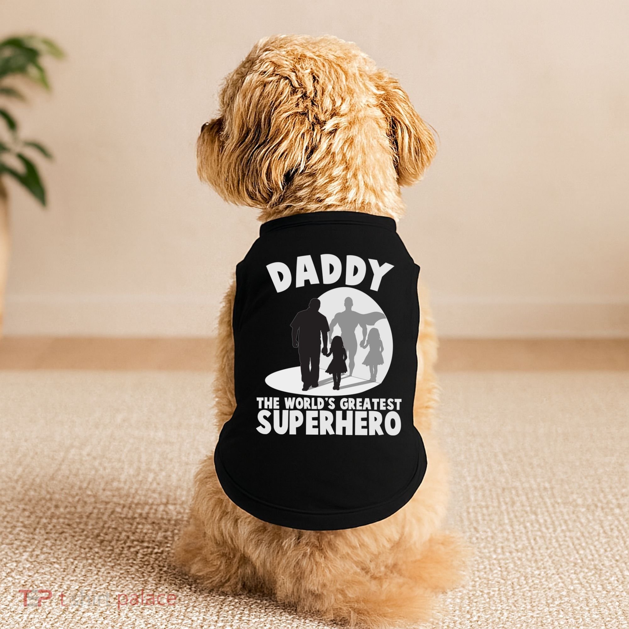 Daddy The World's Greatest Superhero Father's Day Doggie Tank
