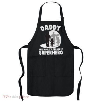 Daddy The World's Greatest Superhero Father's Day Apron