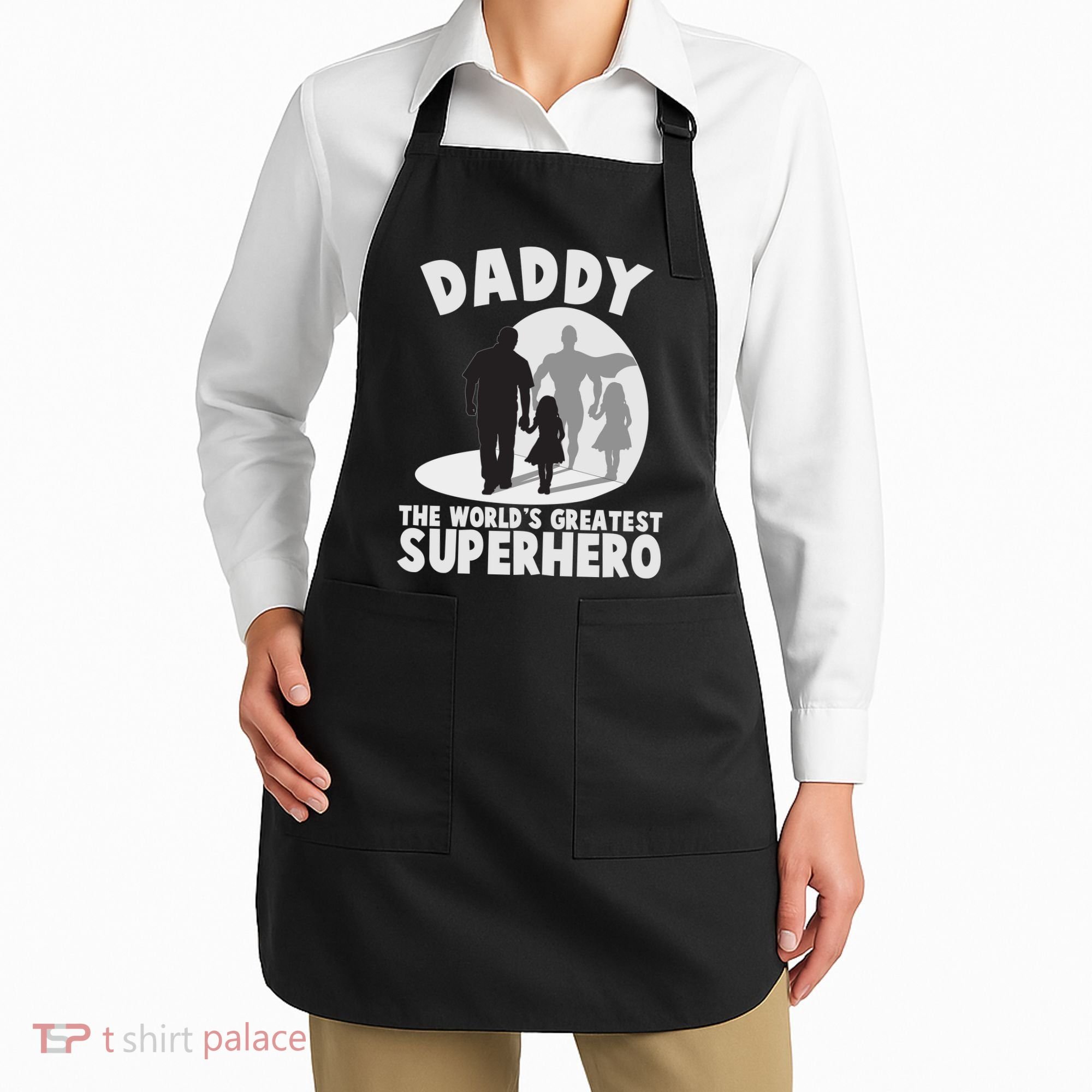 Daddy The World's Greatest Superhero Father's Day Apron