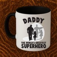 Daddy The World's Greatest Superhero Father's Day Coffee Mug thumb 2