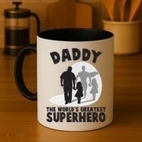 Daddy The World's Greatest Superhero Father's Day Coffee Mug thumb 4