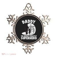 Daddy The World's Greatest Superhero Father's Day Ornament thumb 0