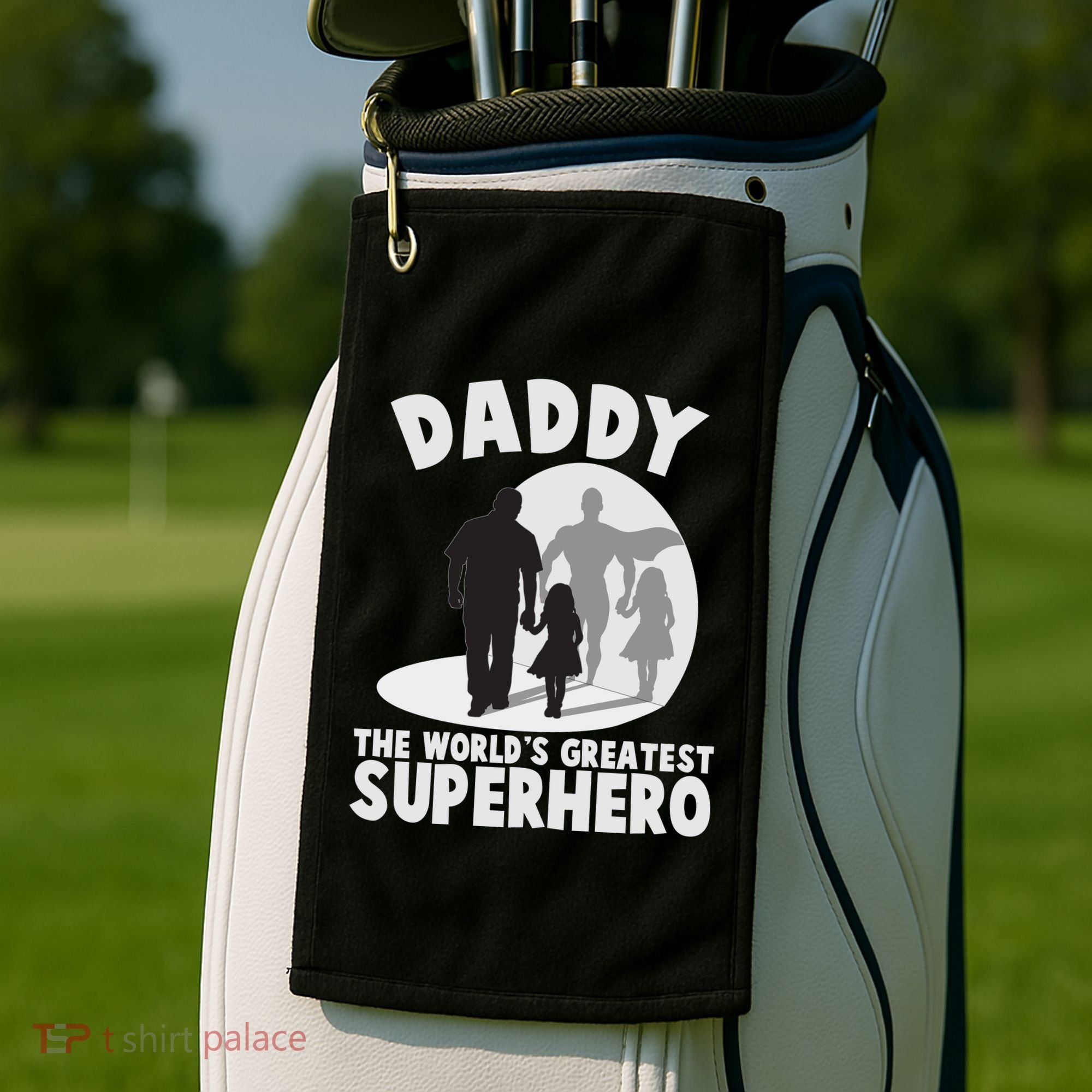 Daddy The World's Greatest Superhero Father's Day Golf Towel