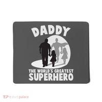 Daddy The World's Greatest Superhero Father's Day Mousepad thumb 0