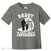 Daddy The World's Greatest Superhero Father's Day Toddler T-Shirt thumb 0