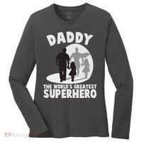Daddy The World's Greatest Superhero Father's Day Women's Long Sleeve Shirt thumb 0