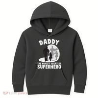 Daddy The World's Greatest Superhero Father's Day Kids Hoodie thumb 0