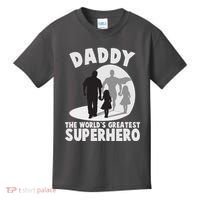 Daddy The World's Greatest Superhero Father's Day Kids T-Shirt thumb 0