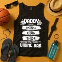 Daddy You Are My Favorite Viking Dad  Tank Top thumb 4