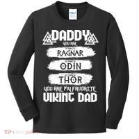 Daddy You Are My Favorite Viking Dad  Kids Long Sleeve Shirt thumb 0